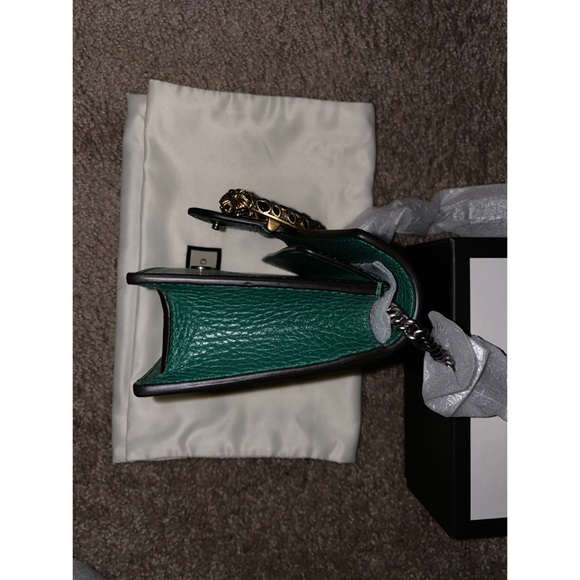 SOLD‼️ Gucci Green Dionysus Leather Super Mini - Picture 5 of 8